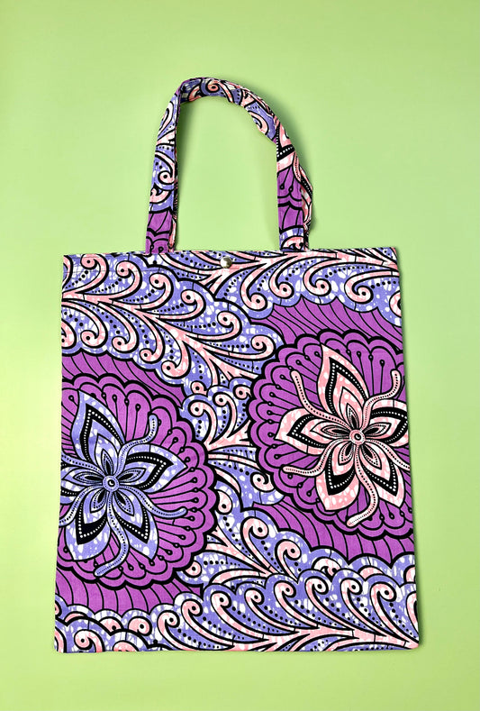 Tropical Pink & Purple Tote Bag